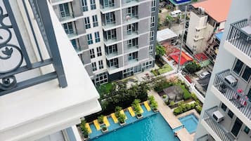 Room, 1 Bedroom, City View | Pool | Outdoor pool