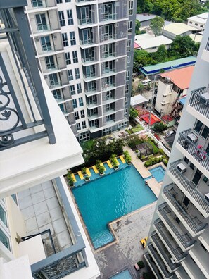Room, 1 Bedroom, City View | Pool | Outdoor pool