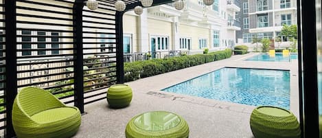 Room, 1 Bedroom, City View | Pool | Outdoor pool