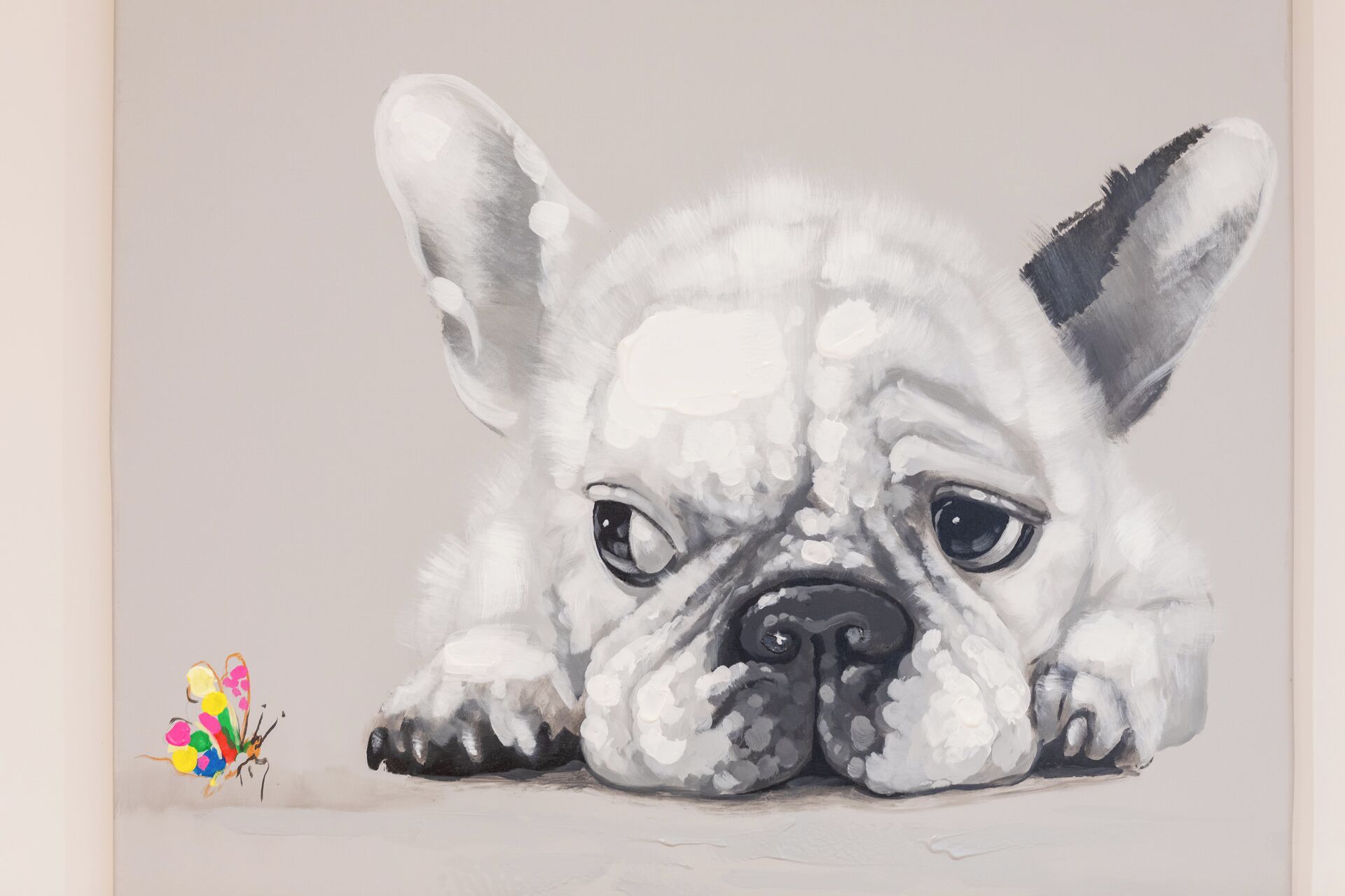 A detailed drawing of a dog.