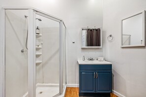 Shower, hair dryer