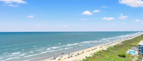 Guests can enjoy access to the beach and pool from this resort.