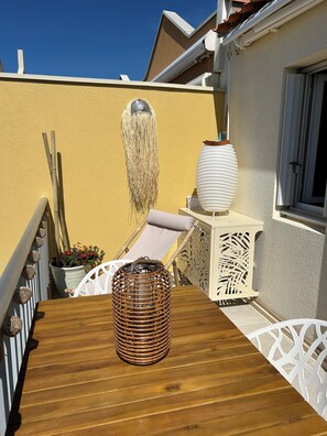 Outdoor dining - Richelieu vue mer "Soleil, beach 300 m, swimming pool, wifi (Agde)