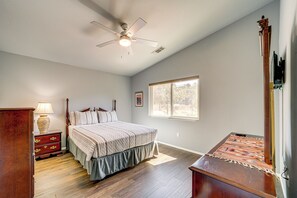 House (3 Bedrooms) | Interior - Hot Tub & Game Room: Scenic Sedona Home! (Sedona)