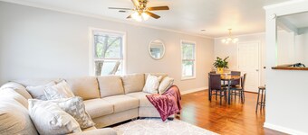 霍普韋爾度假屋，距離歷史市中心3英里，擁有庭院