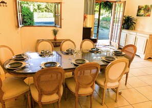 Dining - Le Manoir - sleeps 12 guests  in 5 bedrooms (Larzac)
