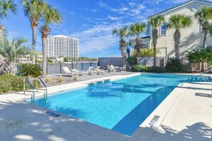 Una piscina riscaldata