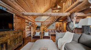 TV, foosball - Rustic Cabin | Fire Pit • Game Room • Near Trails (Pinetop)