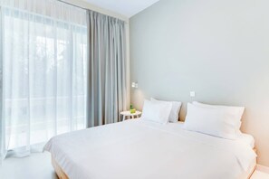 1 bedroom, iron/ironing board, travel crib, WiFi
