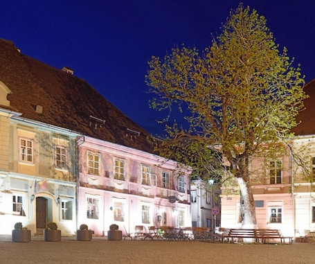 Fachada de la propiedad. Casa Wagner Sighisoara
