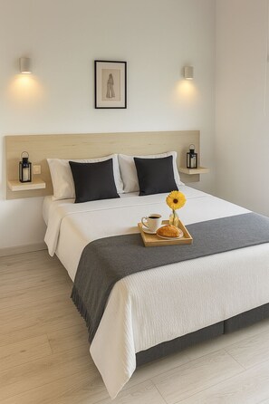 2 slaapkamers, een strijkplank/strijkijzer, gratis wifi, beddengoed