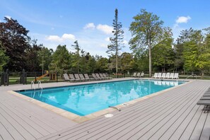 Indoor pool, outdoor pool - Peaceful 3-Bedroom Retreat with Lake Michigan Views & Access (Harbor Springs)