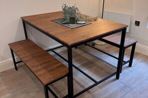 Dining - Historic Gem | Luxe Stay in Prime Spot | 1BR (Manchester)
