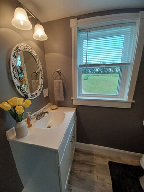 Dusche, Handtücher, Seife, Toilettenpapier