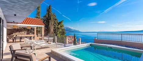 A heated pool