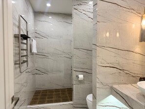 Signature Condo, 1 Bedroom, Non Smoking, Kitchen | Bathroom | Shower, free toiletries, hair dryer, towels - Prime City Residence by Sweet Home (Yerevan)