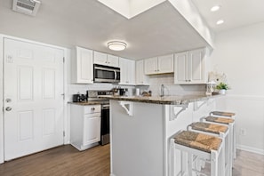 Condo, Multiple Beds (Regency Cabanas D3) | Private kitchen | Spices, reusable coffee/tea filters