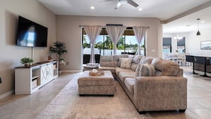 House, 3 Bedrooms, Accessible, Smoking | Living room - Spacious With Private Pool Ideal for Families (Palm Coast)