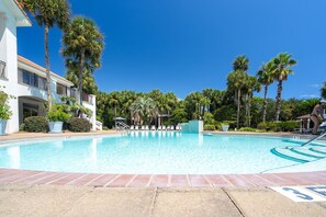 A heated pool