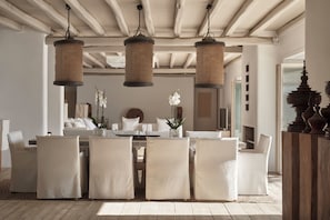 Dining - The Margi Villa Mykonos,Εlegant Retreat 5min from Beach w/ Butler & Security (Mykonos)