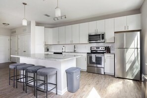 Fridge, dining tables - Landing | Incredible 1BD, Gym, Pool (Land O' Lakes)