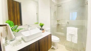 Shower, hair dryer