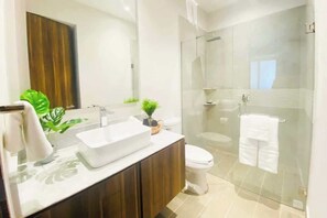 Shower, hair dryer