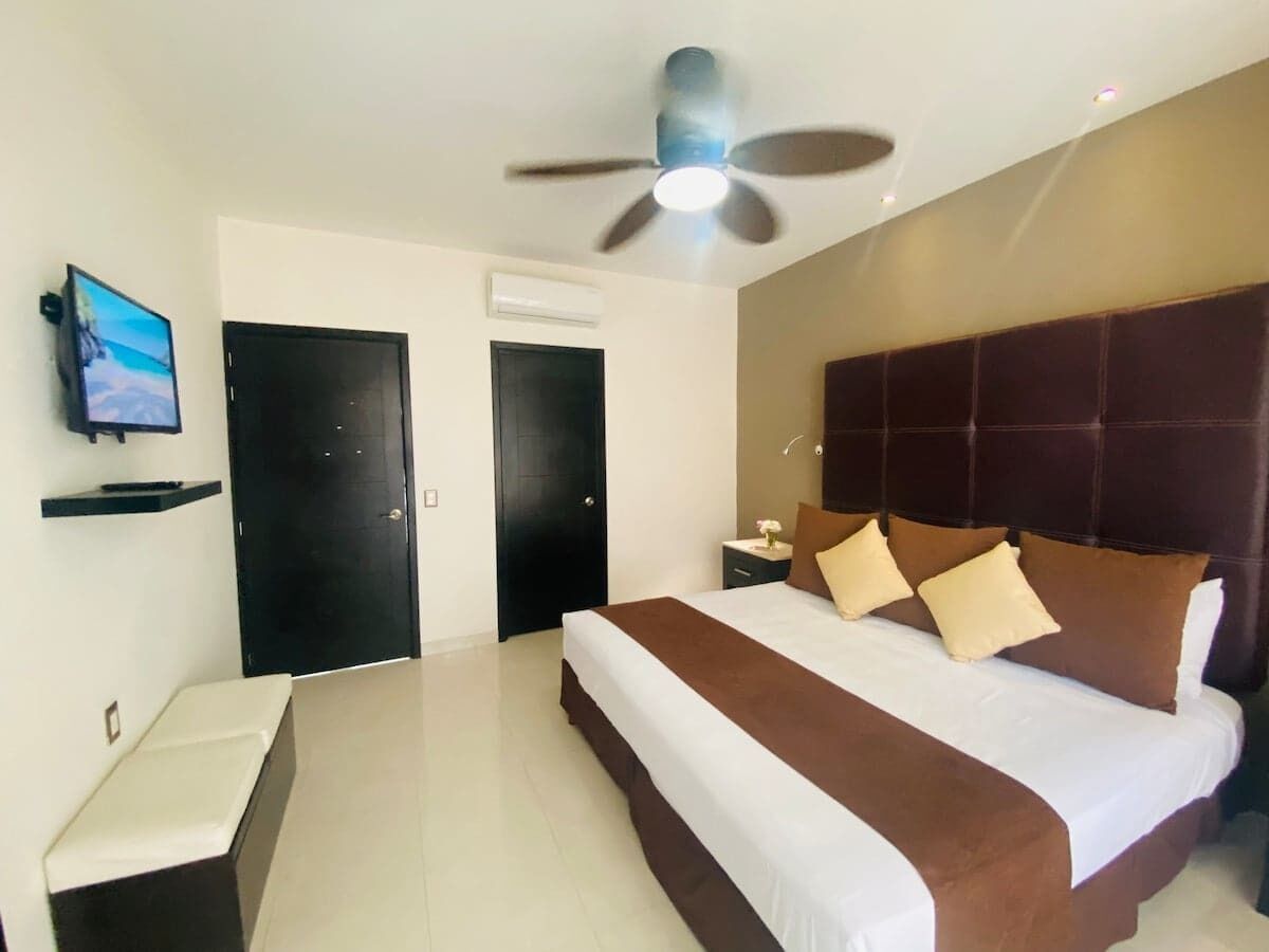 1 bedroom, iron/ironing board, travel crib, WiFi