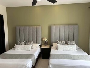3 bedrooms, iron/ironing board, travel cot, WiFi