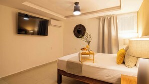 2 bedrooms, iron/ironing board, travel cot, WiFi