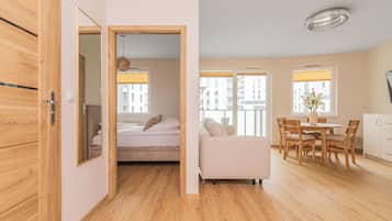 Departamento Confort, balcón | Tabla de planchar con plancha y wifi gratis