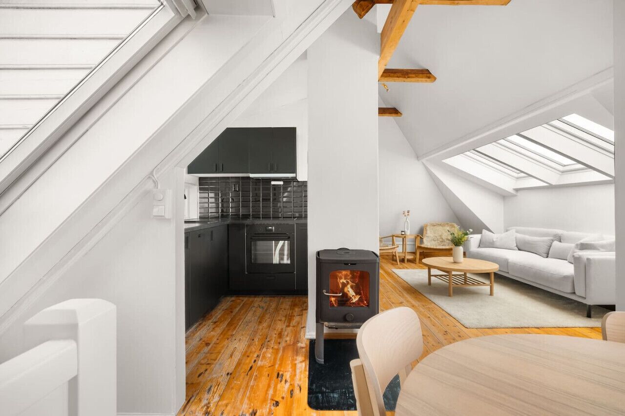 TV, fireplace, video games