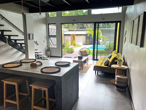 Interior - Private loft - pool and garden only for your group (Playa Hermosa)