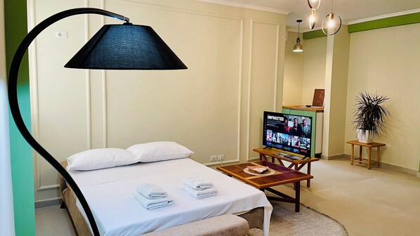 Huoneisto, 1 makuuhuone, parveke, kaupunkinäköala | 1 makuuhuone