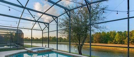 A heated pool