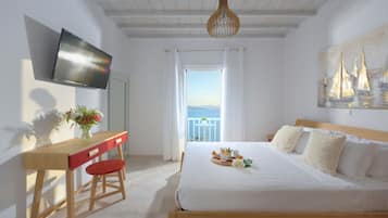 1 bedroom, desk, iron/ironing board, travel crib
