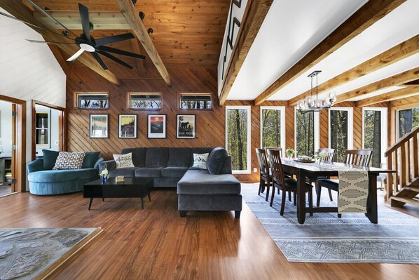 Smart TV, DVD player, books