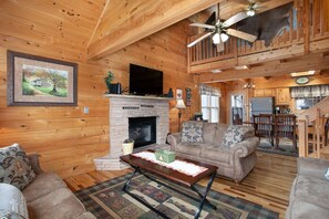 TV connectée, cheminée