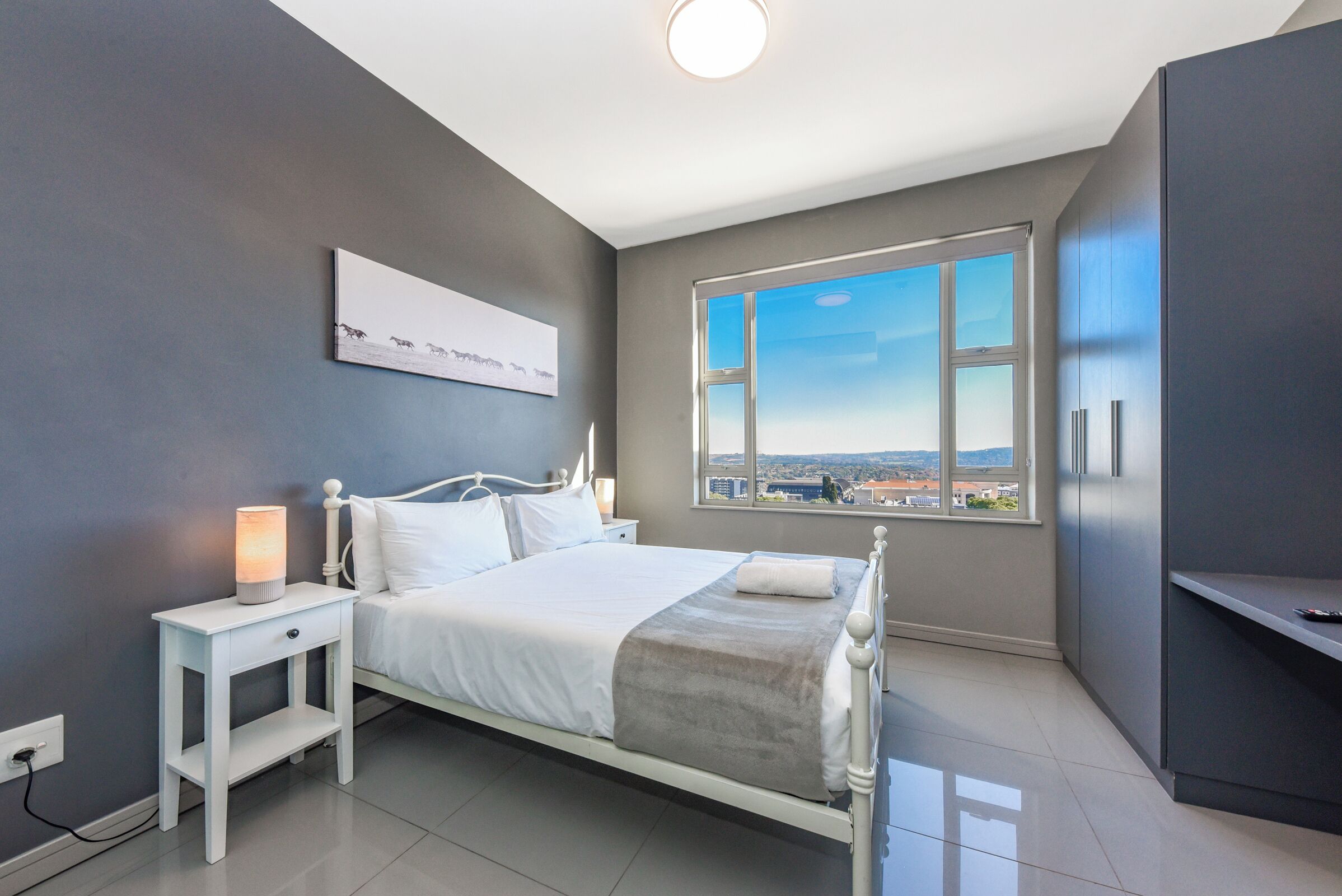 2 bedrooms, in-room safe, iron/ironing board, WiFi