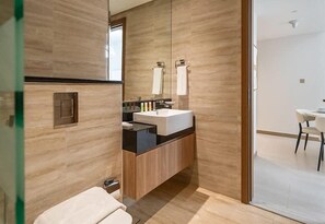 Shower, hair dryer