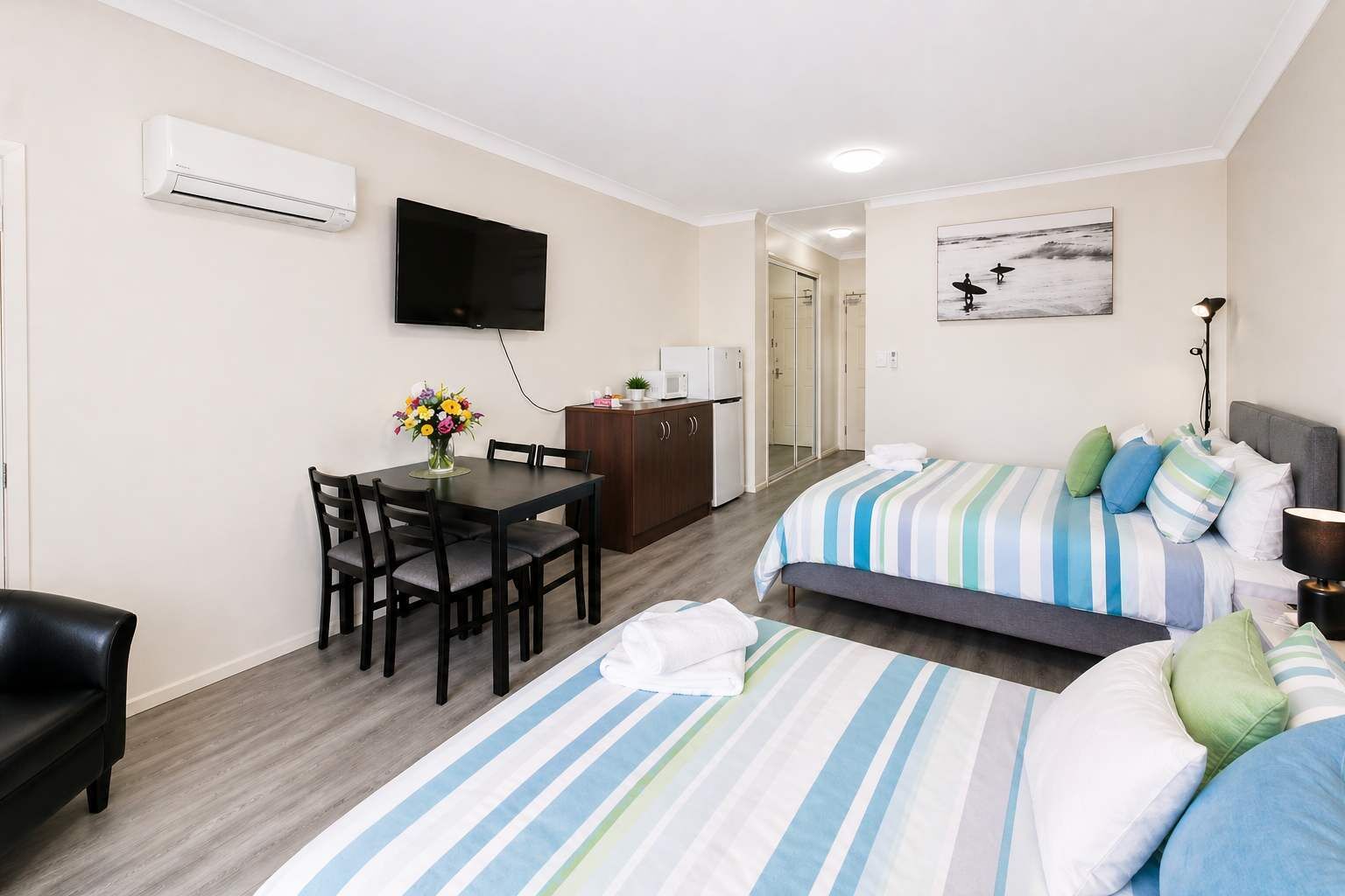 Desk, iron/ironing board, free WiFi, bed sheets