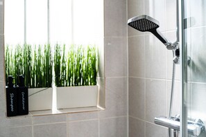 Hair dryer, towels