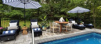 The Blue Lady of Saratoga. Spacious Retreat w/ Private Pool & Backyard Oasis
