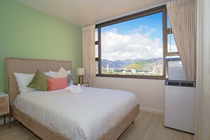 1 makuuhuone, silitysrauta/-lauta, vauvan matkasänky, Wi-Fi