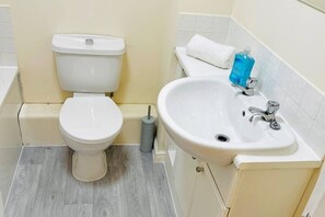 Towels, soap, toilet paper