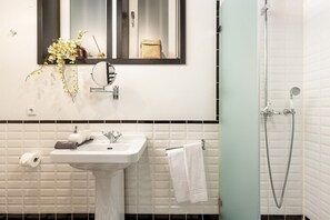 Shower, hair dryer
