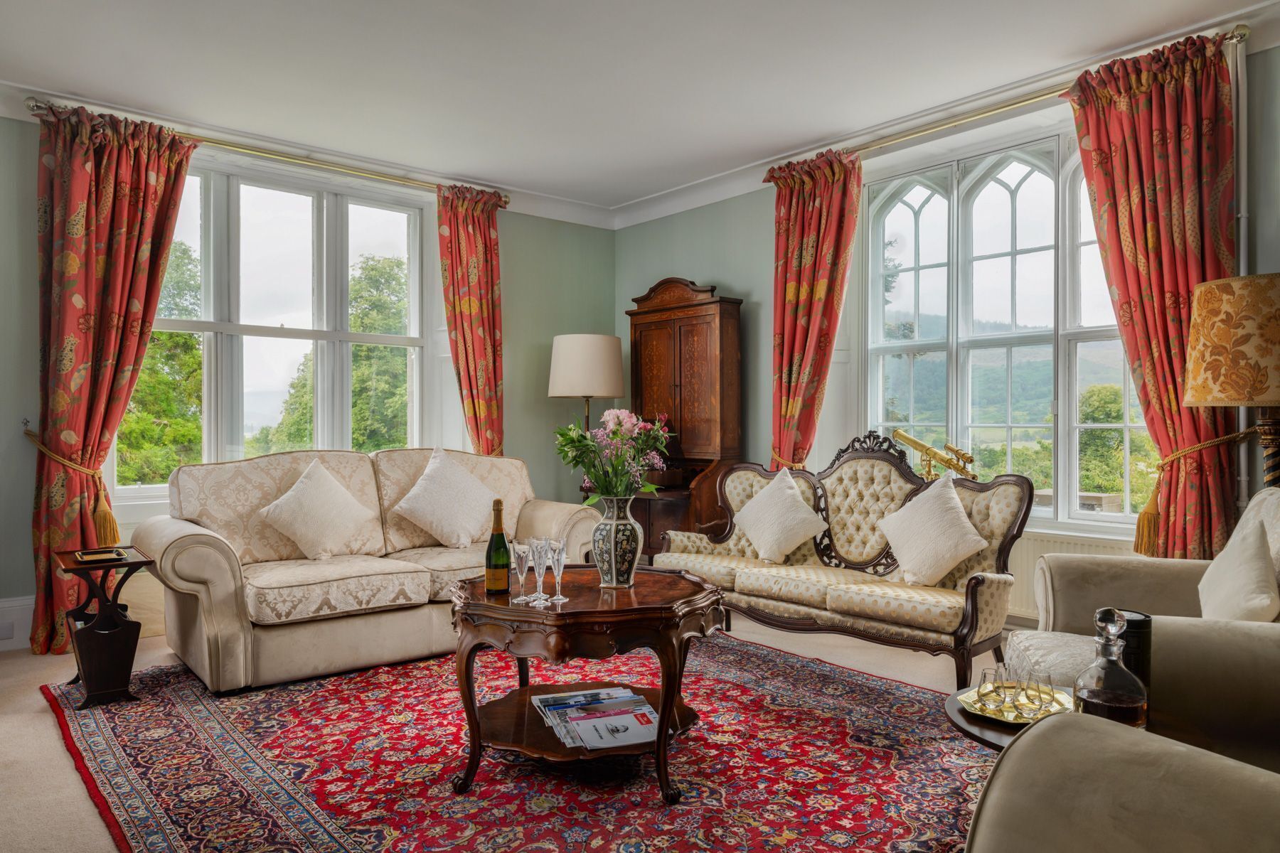 壁爐、DVD 播放機