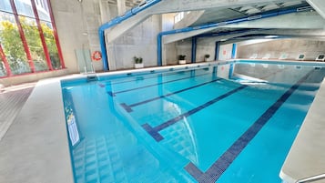 Indoor pool, a heated pool