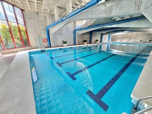 Indoor pool, a heated pool