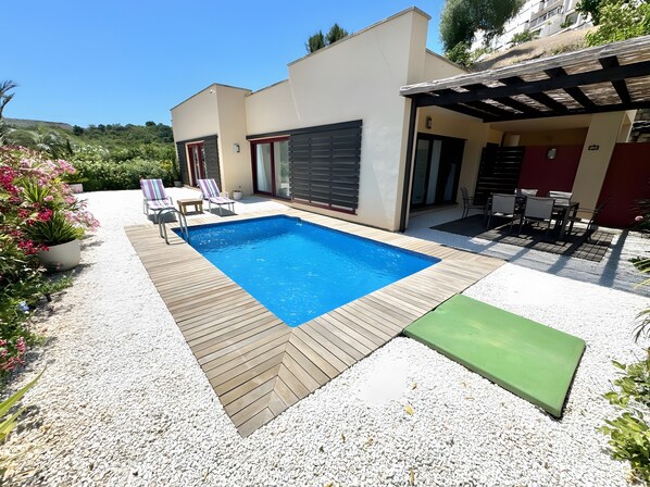 Indoor pool, a heated pool
